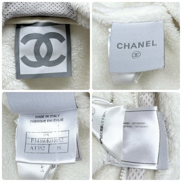 CHANEL Sport Vintage 09C CC Mark Logo Zip Hoddie Jacket #38 White [106376] - Picture 14 of 14